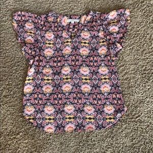 Floral patterned dress top. LOFT. size XS